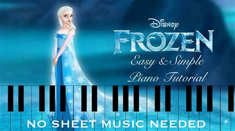 How To Play Let It Go Frozen On Piano No Sheet Music Youtube