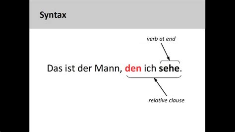 German Relative Pronouns And Clauses Youtube