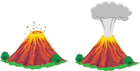 Royalty Free Volcano Clip Art Vector Images And Illustrations Istock
