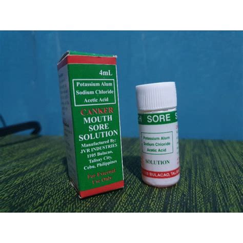 Canker Mouth Sore Solution 4ml Gamot Sa Singaw Shopee Philippines