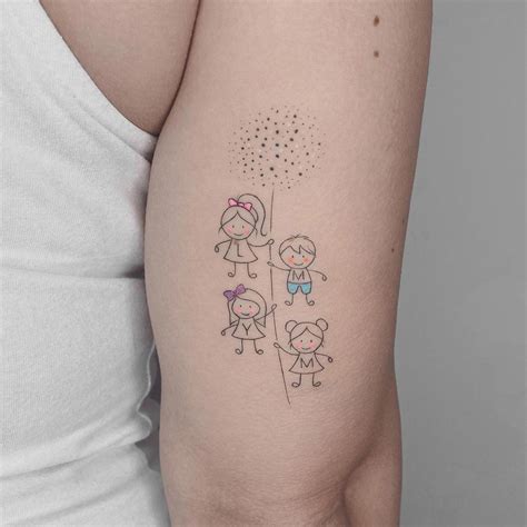 20 Tatuajes Madre E Hija O Hijos Más Top Originales Símbolos Nombres
