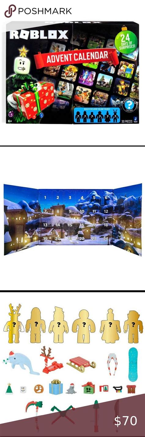 Roblox Advent Calendar Brand New Roblox Exclusive Holiday Advent