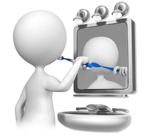 Stick Figure Brushing Teeth Great Powerpoint Clipart For Presentations