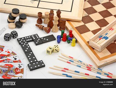 Board Games On White Image And Photo Free Trial Bigstock
