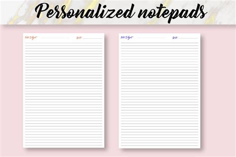 Printable Notepad Templates