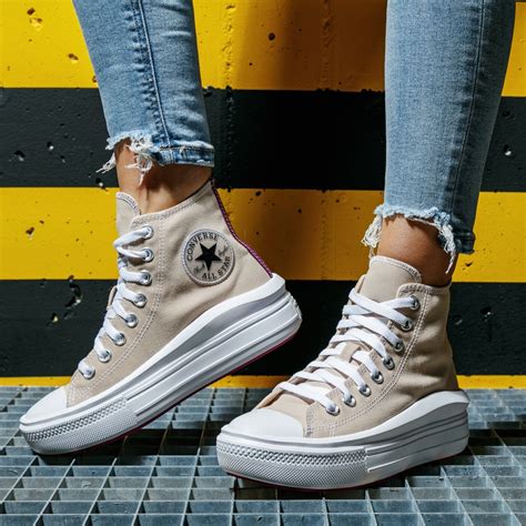 Converse Chuck Taylor All Star Move 568794c Kolor Beżowy Damskie