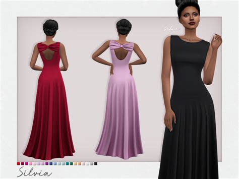 Silvia Dress By Sifix At Tsr Sims 4 Updates