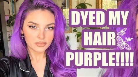 Dying My Hair Purple Youtube