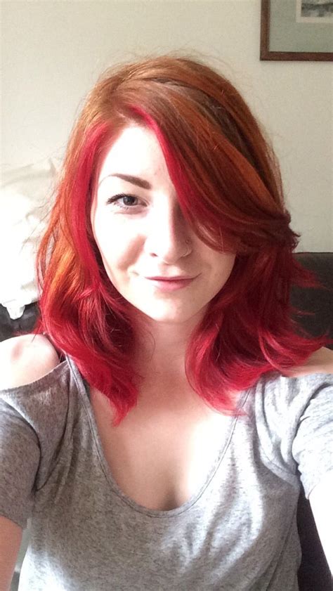 10 Red Dip Dye Hair Fashionblog