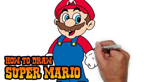 How To Draw Super Mario Easy Drawings Youtube