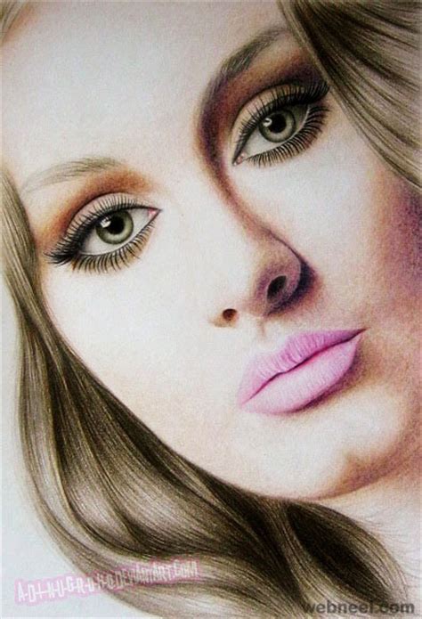 Adele Realistic Color Pencil Drawing By Adinugroho 9