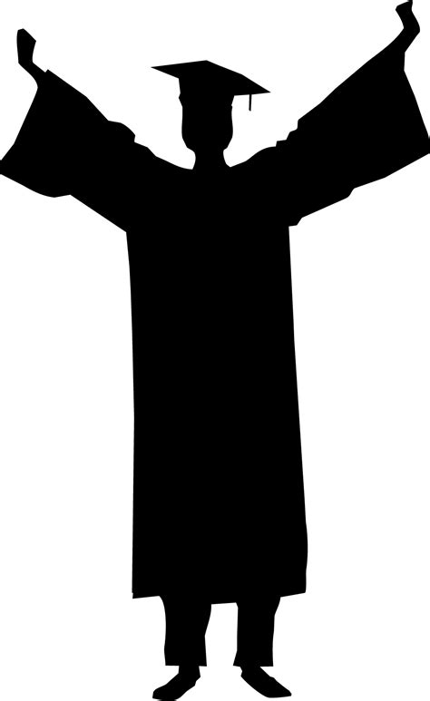 Graduation Ceremony Square Academic Cap Silhouette Tree Toppng Png