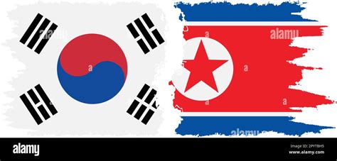 North And South Korea Flags Cut Out Stock Images And Pictures Alamy