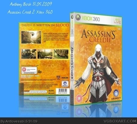 Assassin S Creed Ii Xbox Box Art Cover By Antlovesabi
