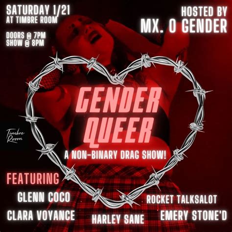 Genderqueer A Non Binary Drag Show — Kremwerk Timbre Room Cherry Complex