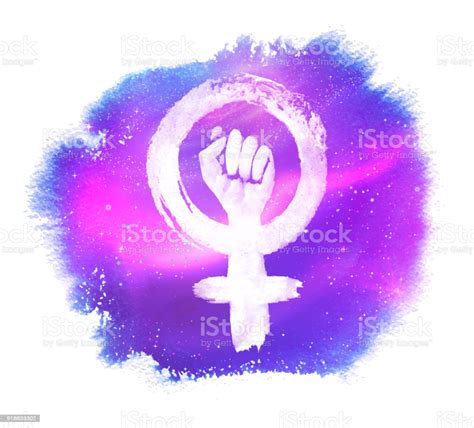 Black feminism gender symbol white feminism, symbol, culture, hand png. Women Protest Feminism Symbol Stock Illustration ...