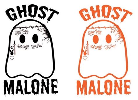Free Ghost Malone - Orange and Black Download - Digital Download - PNG