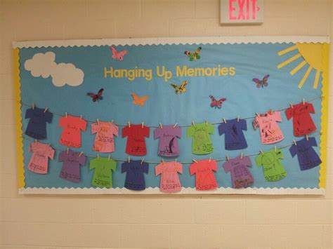 June Bulletin Board Hanging Up Memories For My Classroom Pintere