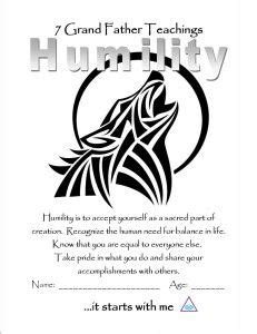 Download humility color page (With images) | Indigenous education, Teachings, Teaching drawing