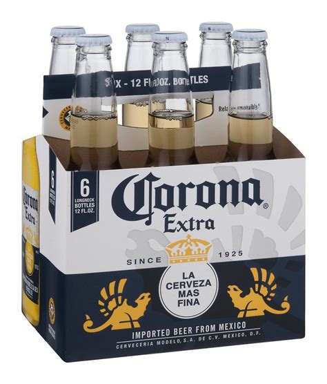 Extra Mexican Lager Beer Corona 6 X 12 Fl Oz Delivery Cornershop By Uber