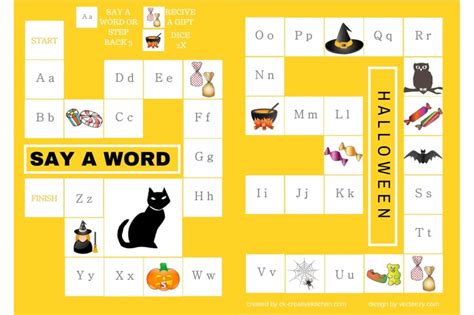 Halloween Alphabet Board Game Free Printable Creative Kitchen