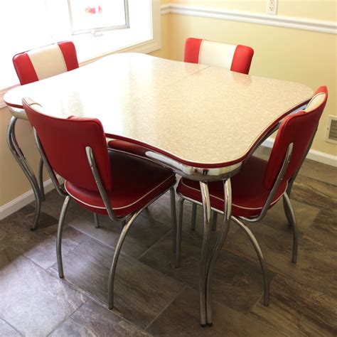 Vintage 1950s Kitchen Table And Chairs Ebth