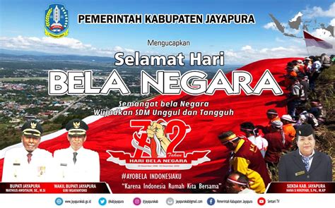 Pemerintah Kabupaten Jayapura Mengucapkan Selamat Hari Bela Negara Ke