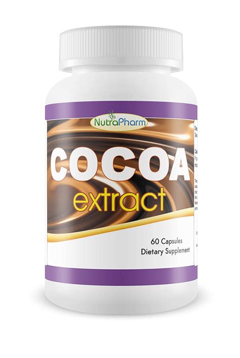 Cocoa Extract Dietary Supplement 60 Caps 500mg Best