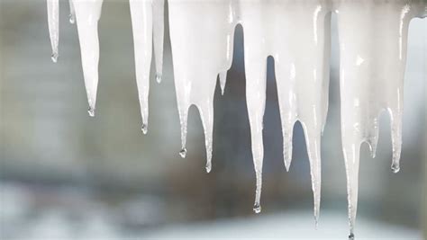 Melting Icicles In Warm Spring Stock Footage Video 100 Royalty Free