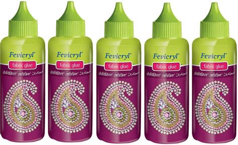 Fevicryl Fabric Glue 80 Ml Pack Of 5 Adhesive Price In India Buy