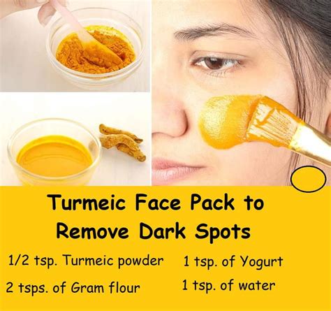 Turmeric Face Pack For Glowing Skin Acne Dark Spots Skin Care Face