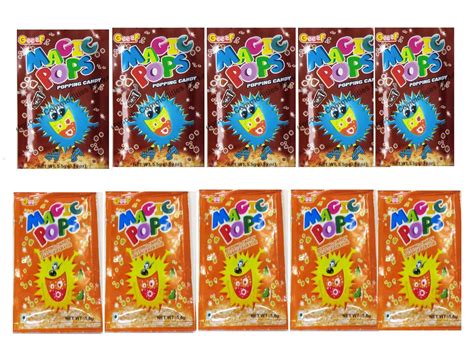Shree Karni Traders Magic Pops Popping Orange Cola Flavour Candy Pack