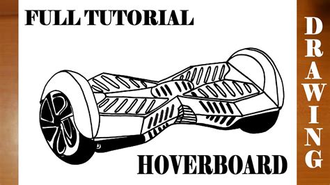 How to Draw a HOVERBOARD Step by Step On paper Easy for Kids | Scooter | DRAWING TUTORIAL-FULL