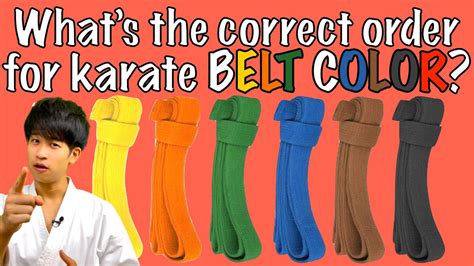 What Is The Correct Karate Belt Order Belt Colors And Levels Youtube