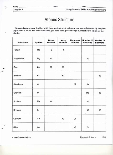 Similar atomic numbers mean that the elements have similar atomic structure, thus similar chemical properties. 50 Periodic Table Worksheet High School in 2020 | Atomic structure, Chemistry worksheets, Worksheets