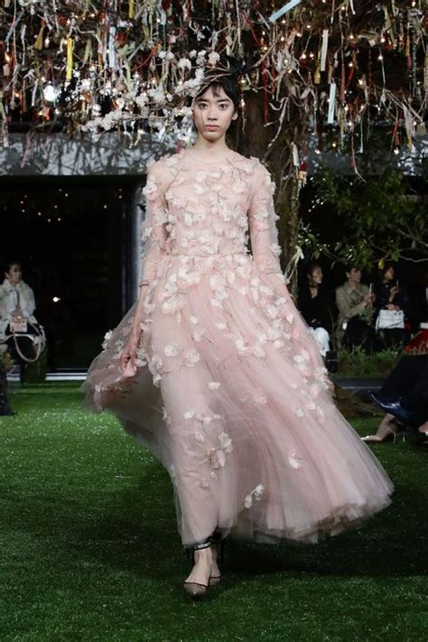 Dior Haute Couture Cherry Blossom Gowns In Tokyo Japan Dior Couture