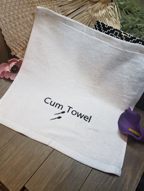 Cum Towel 100 Cotton Clean Up Sex Towel Bachelorette Etsy