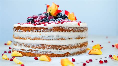 Low Carb Naked Cake Torte Mit Schichten Foodpunk