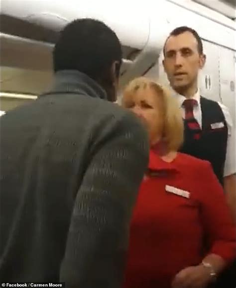Shocking Moment Aggressive Passenger Hits A Female Flight Attendant In