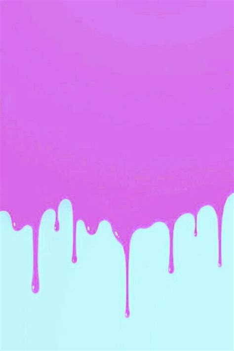 Dripping Pink Paint On A White Background