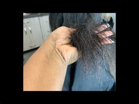 How To Fix Damaged Hair Gets Relaxers And Never Trims Youtube