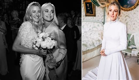 Katy Perry S Posts Stunning Close Up Of Ellie Goulding S Fourth Wedding Dress Extra Ie