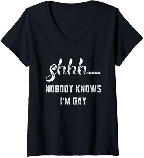 Womens Nobody Knows Im Gay Pride Coming Out Ts Lgbtq