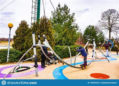 People at a playground editorial photography. Image of person - 139455432