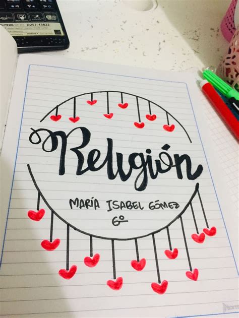Religión Portada De Cuaderno En 2020 089