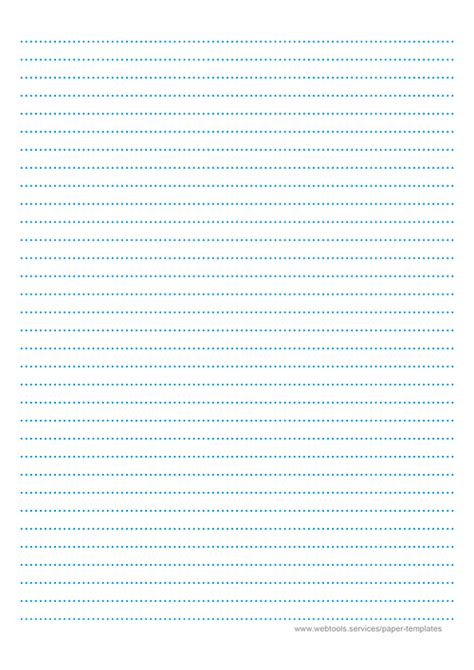 Webtools Dotted Blue Lined Paper Template With 8mm Line Height