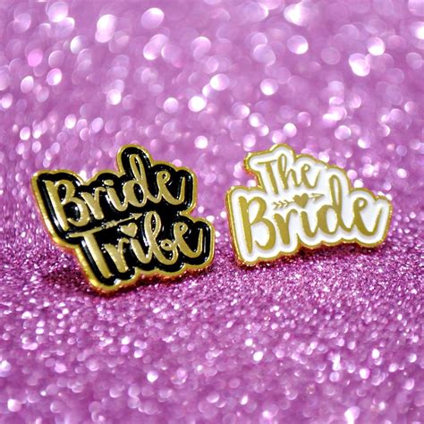 The Bride Wedding Hen Party Pin Badge Enamel Pin Bride Etsy Uk