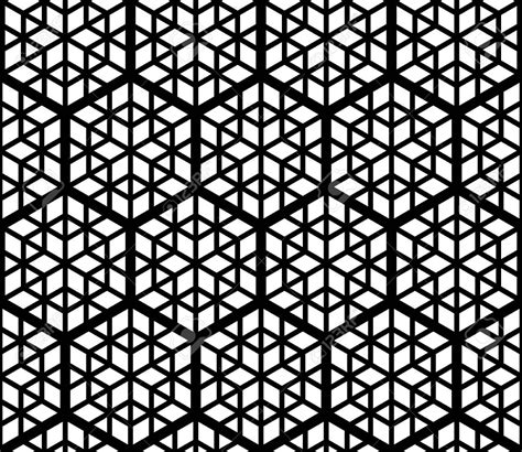 Seamless Geometric Pattern Based On Traditional Japanese Kumiko