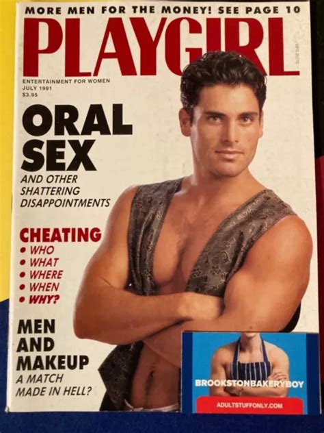 Playgirl Magazine July Guys Posing Nude Gay Interest Men Makeup Picclick