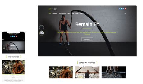 Fitclub Free Fitness Gym Styled Responsive Wordpress Theme 2021